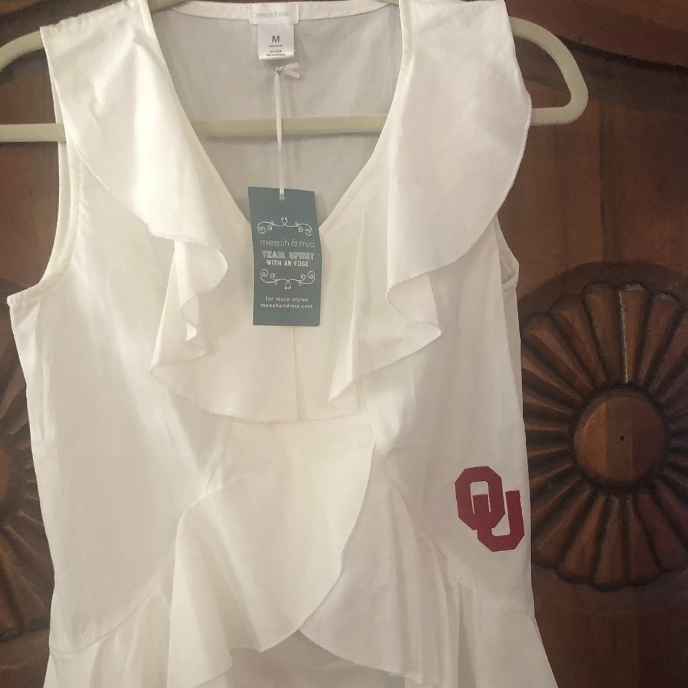 Meesh & Mia Ruffle Front Top